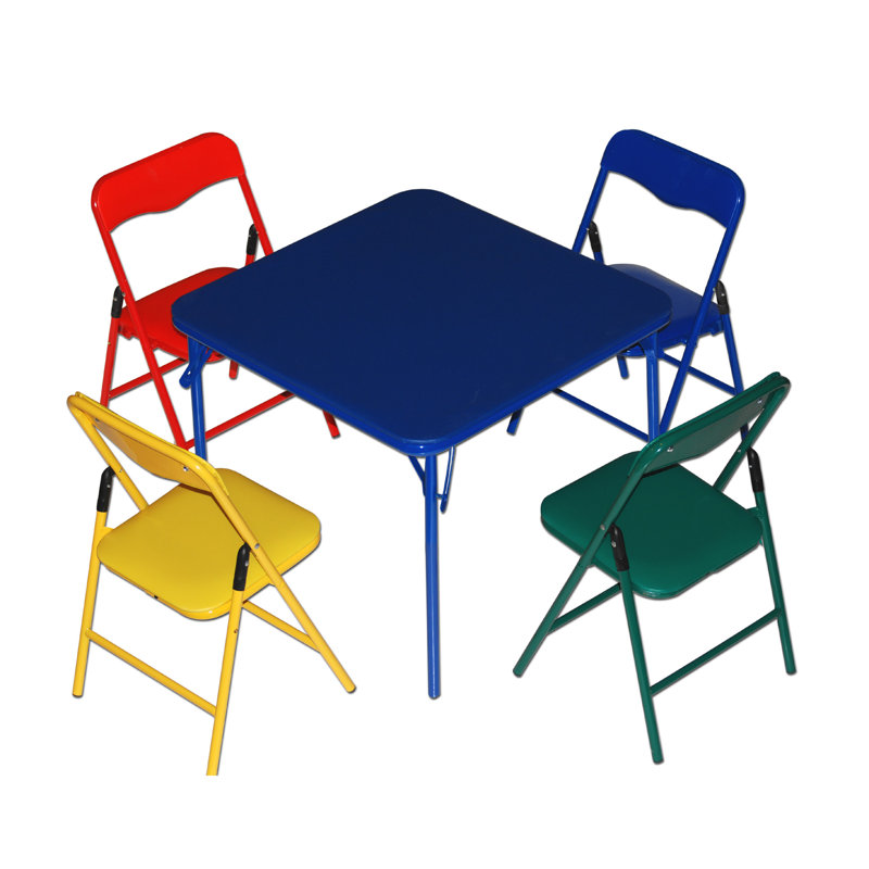 Jovany Children's 5 Piece Square Table and Chair Set & Reviews AllModern